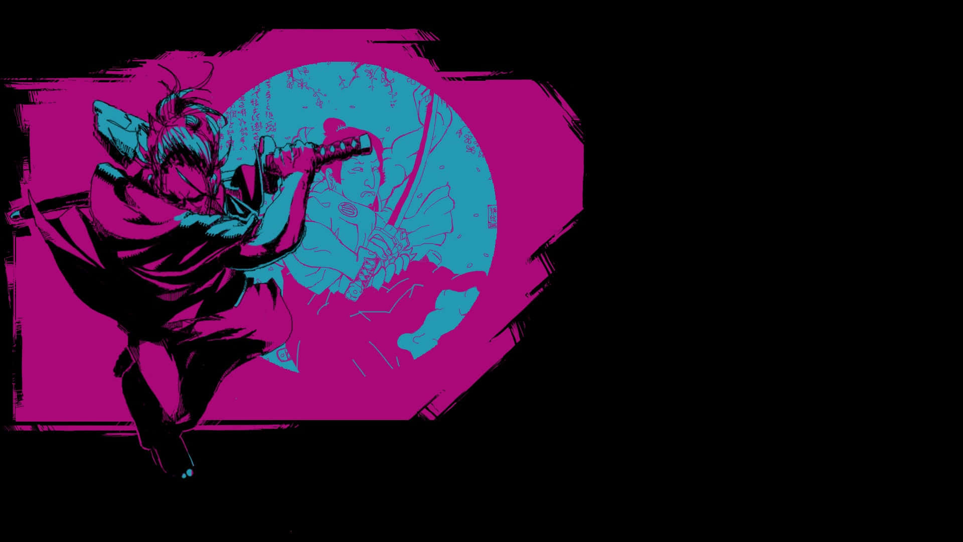 Katana Zero, magenta, cyan, Full HD Desktop Wallpaper