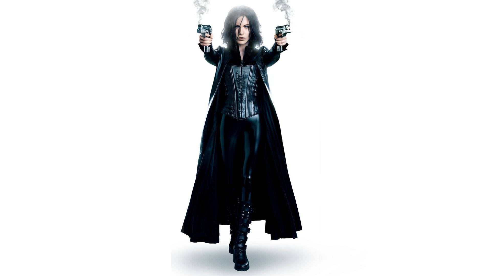 Kate Beckinsale, Underworld, black corset, Full HD Desktop Wallpaper