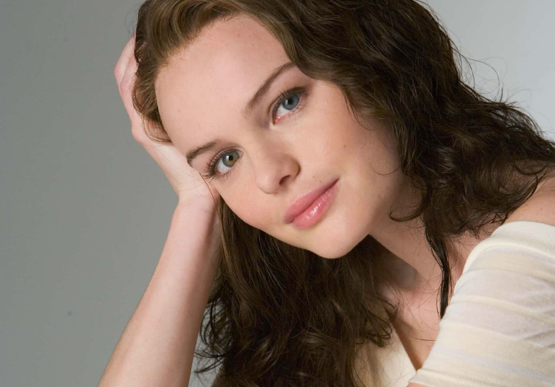 Kate Bosworth, wavy brown hair, blue eyes, HD Desktop Wallpaper