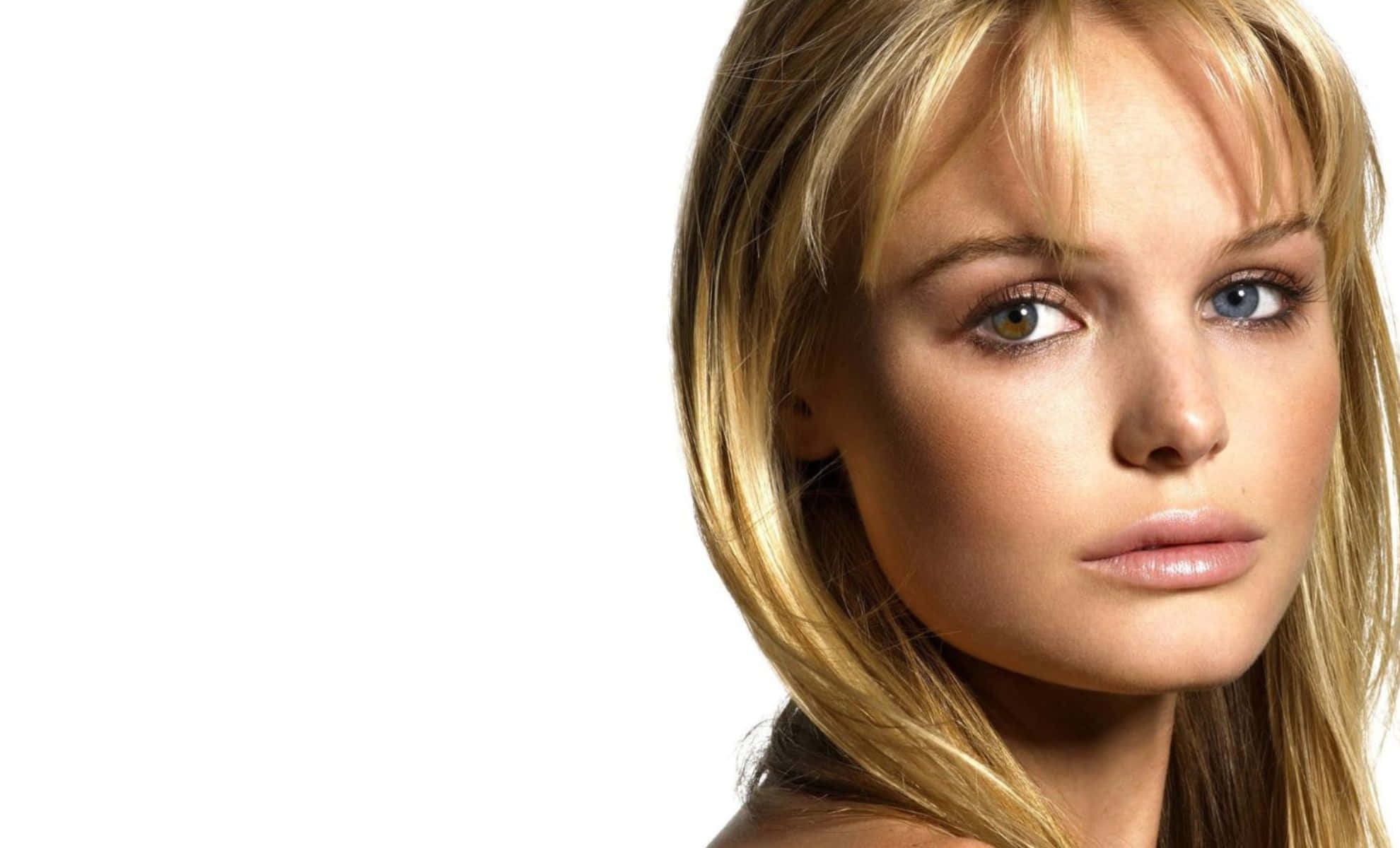 Kate Bosworth, blonde woman, striking heterochromia, Full HD Desktop Wallpaper