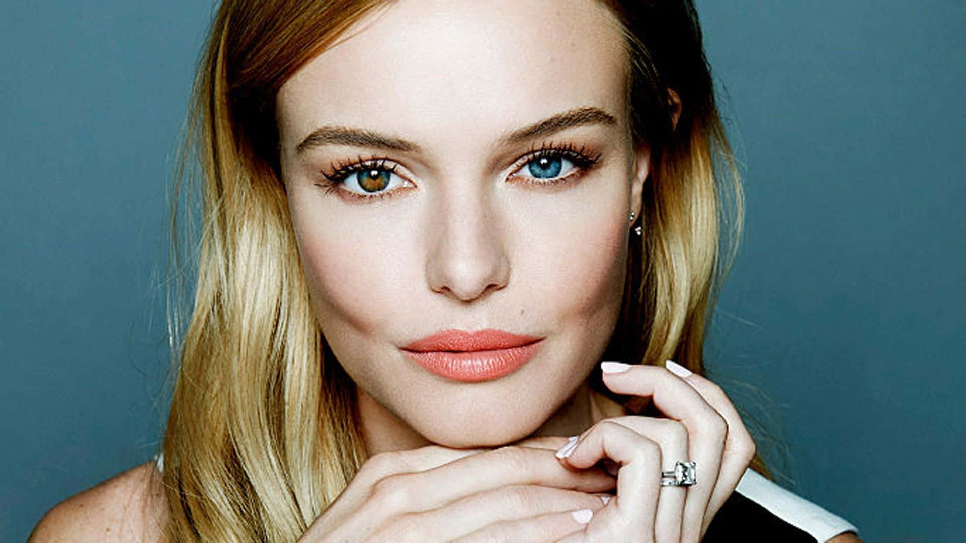 Kate Bosworth, heterochromia, blonde hair, Full HD Desktop Wallpaper