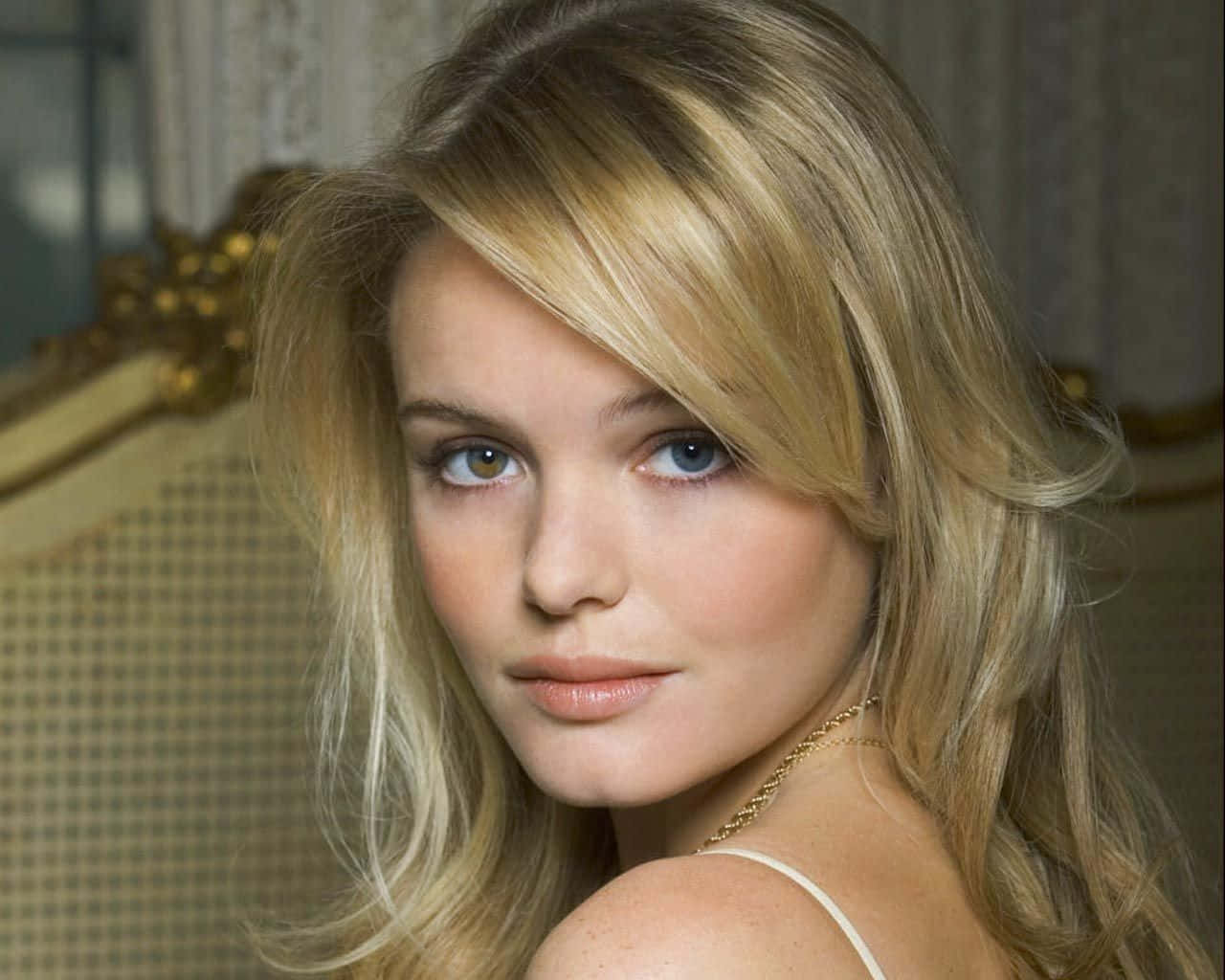 Kate Bosworth, blonde woman, blue eyes, HD Desktop Wallpaper