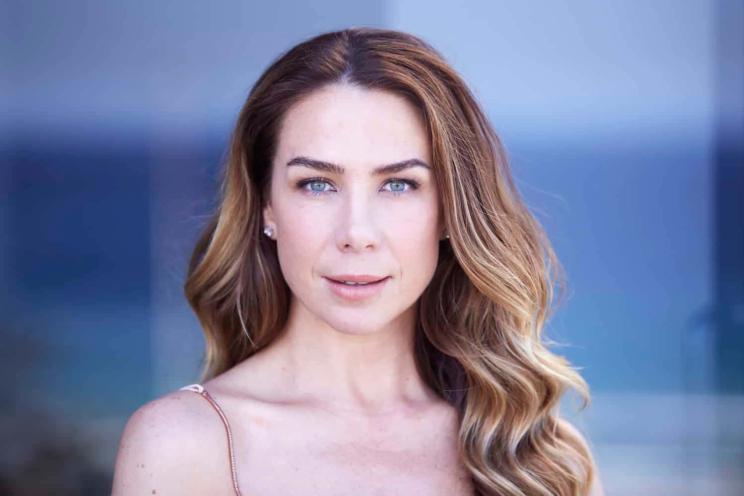 Kate Ritchie, wavy blonde hair, blue eyes, HD Desktop Wallpaper