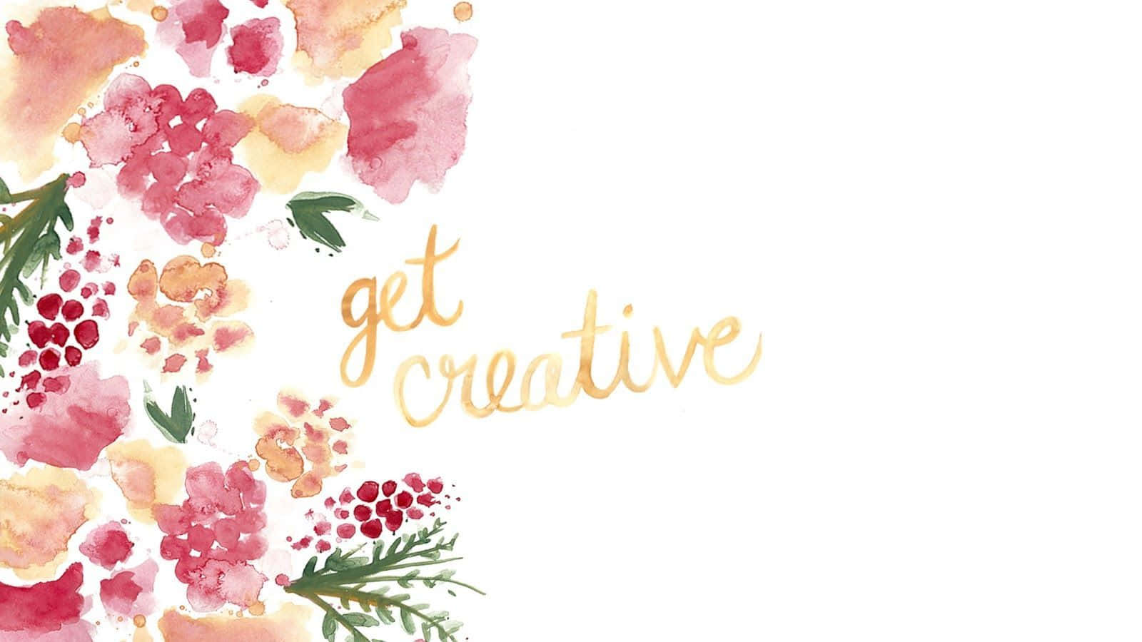 Kate Spade Desktop, watercolor flowers, pinks and yellows, HD Desktop Wallpaper
