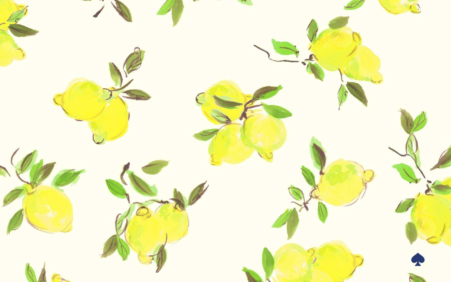 Kate Spade, lemons, green leaves, HD Desktop Wallpaper
