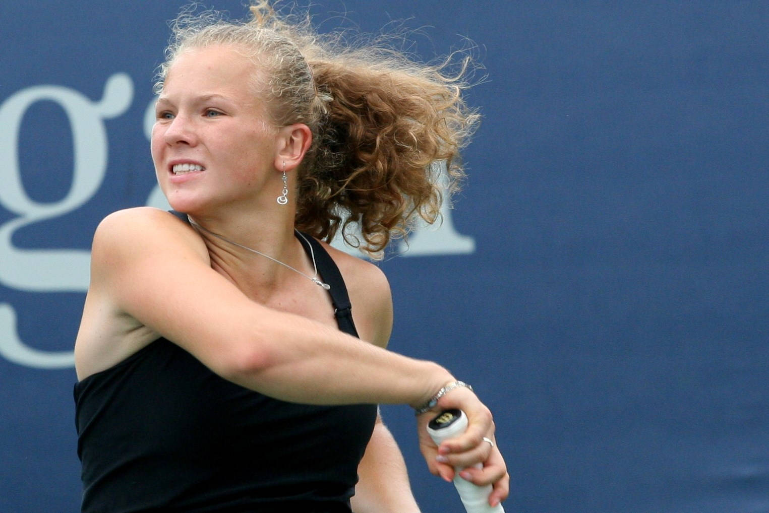 Katerina Siniakova, tennis player, racket, HD Desktop Wallpaper