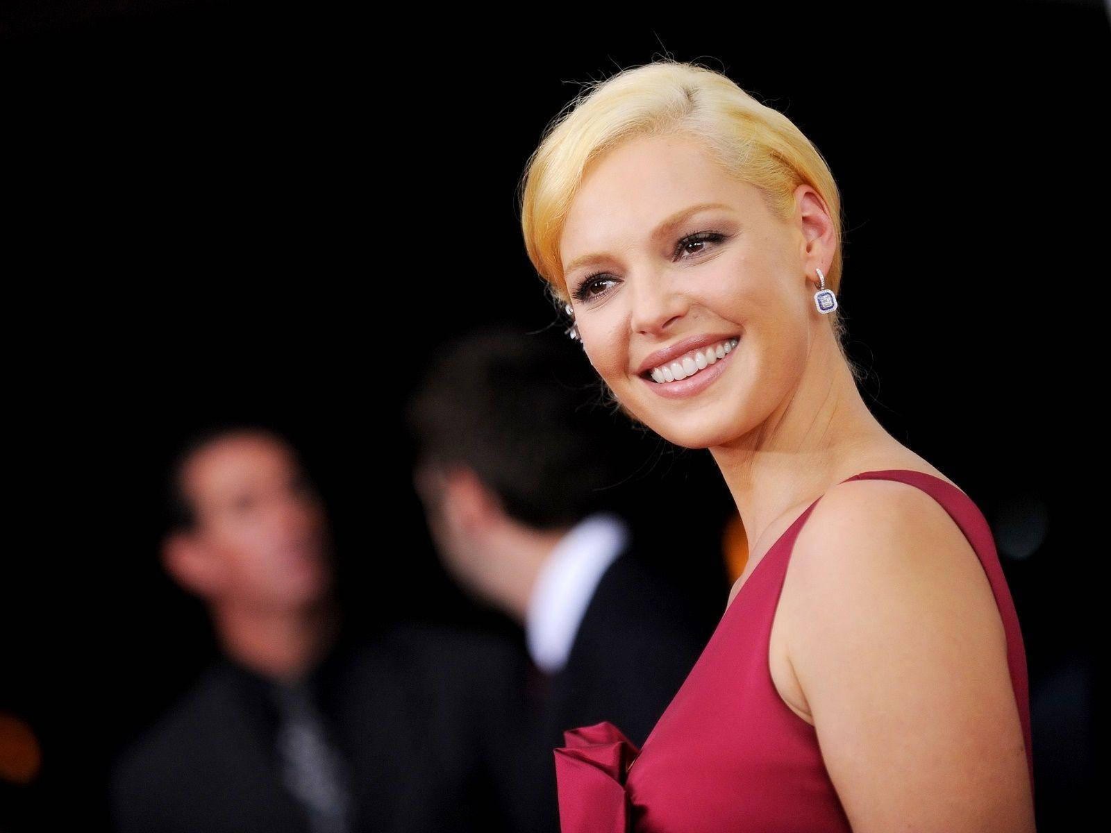 Katherine Heigl, red dress, formal event, HD Desktop Wallpaper