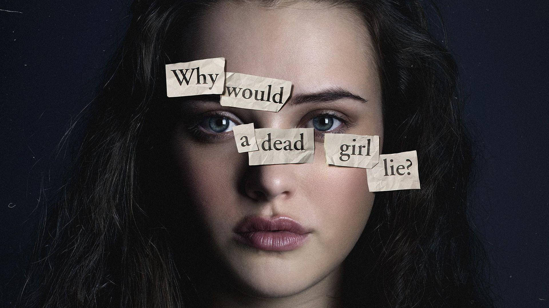 Katherine Langford, 13 Reasons Why, torn paper strips, Full HD Desktop Wallpaper