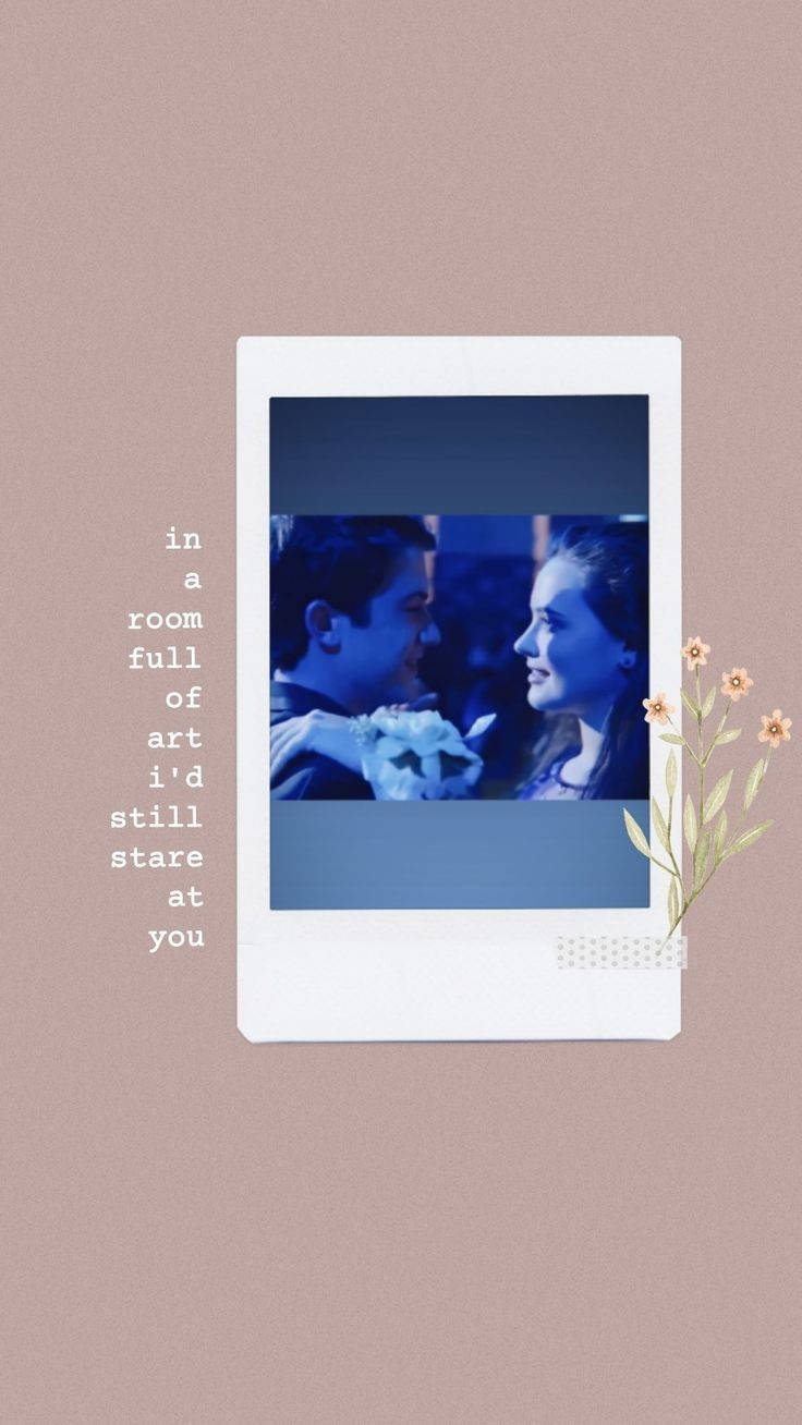 Katherine Langford, polaroid photo, dim blue-lit room, HD Phone Wallpaper