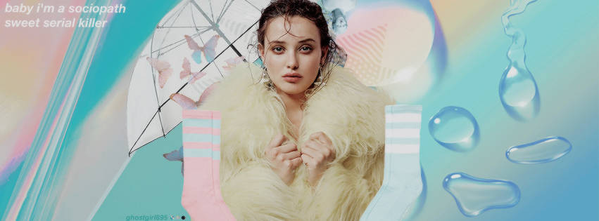 Katherine Langford, pastel colors, fluffy white coat, SD Desktop Wallpaper