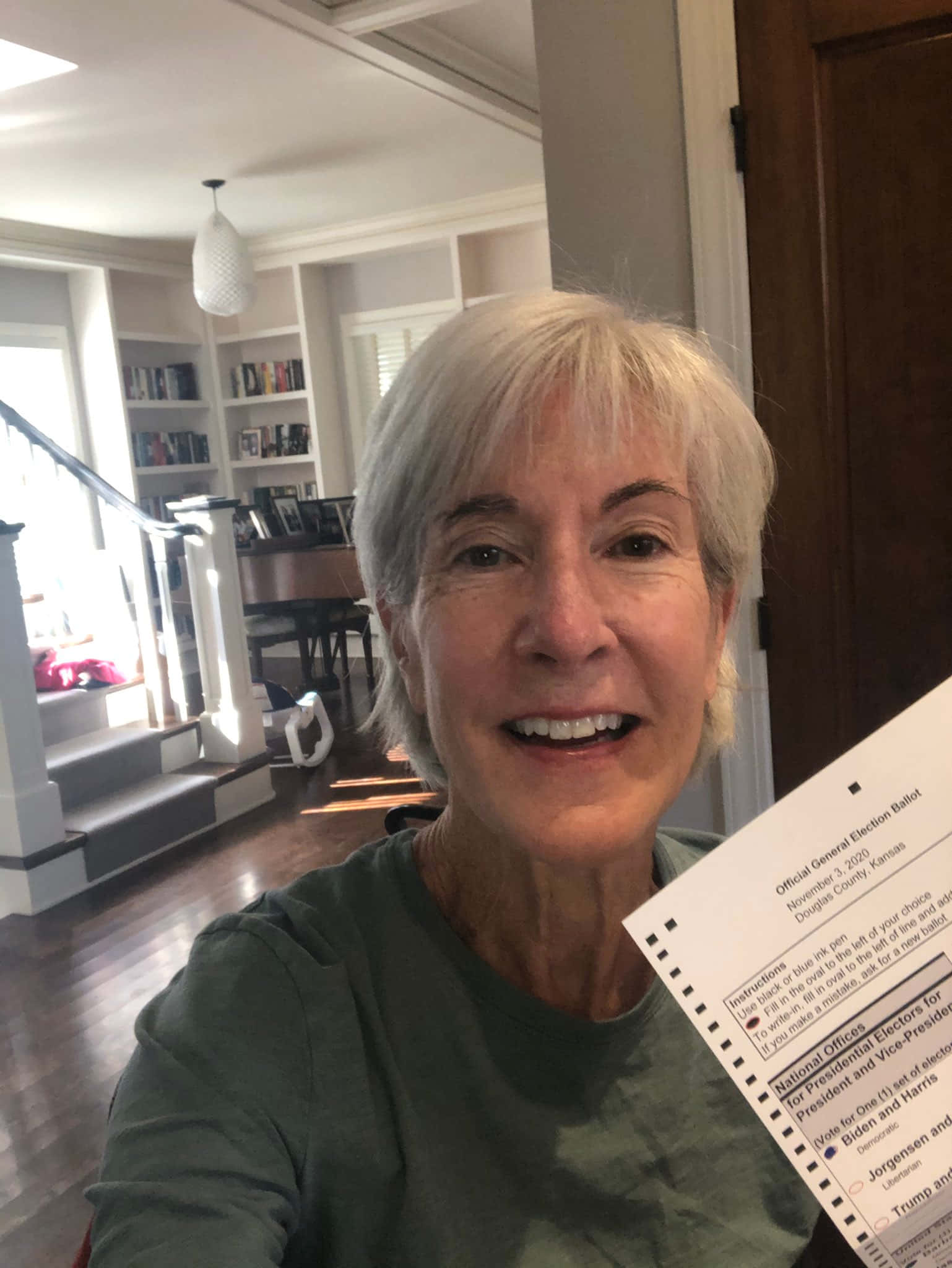 Kathleen Sebelius, 2020 U.S. presidential election ballot, sunlit home, Full HD Phone Wallpaper