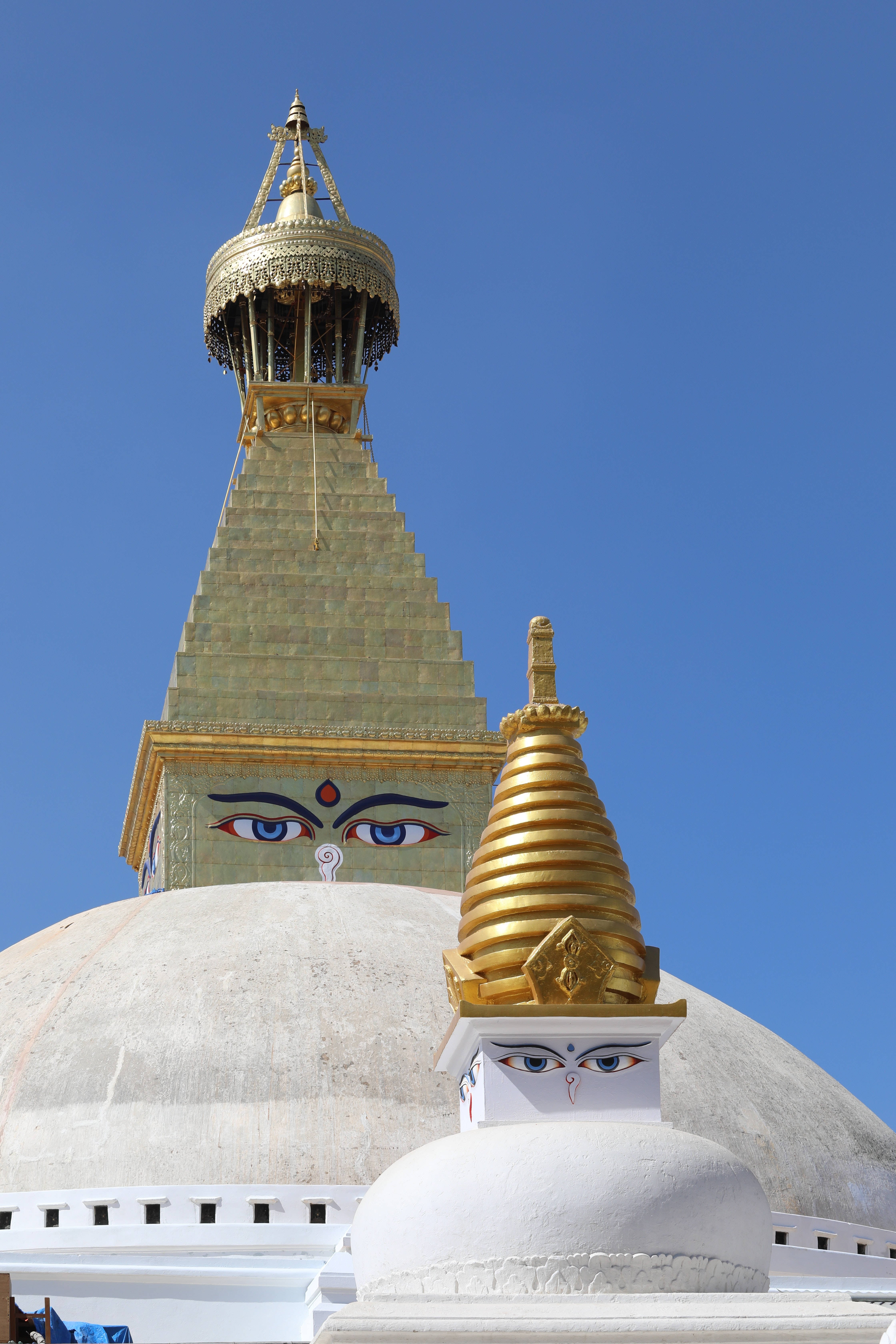 Kathmandu, pagoda, golden stupa, 5K Phone Wallpaper