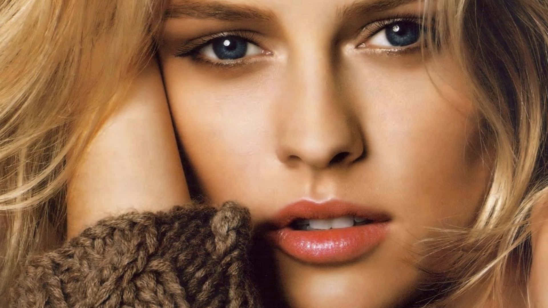 Kathy Ireland, blonde hair, blue eyes, Full HD Desktop Wallpaper