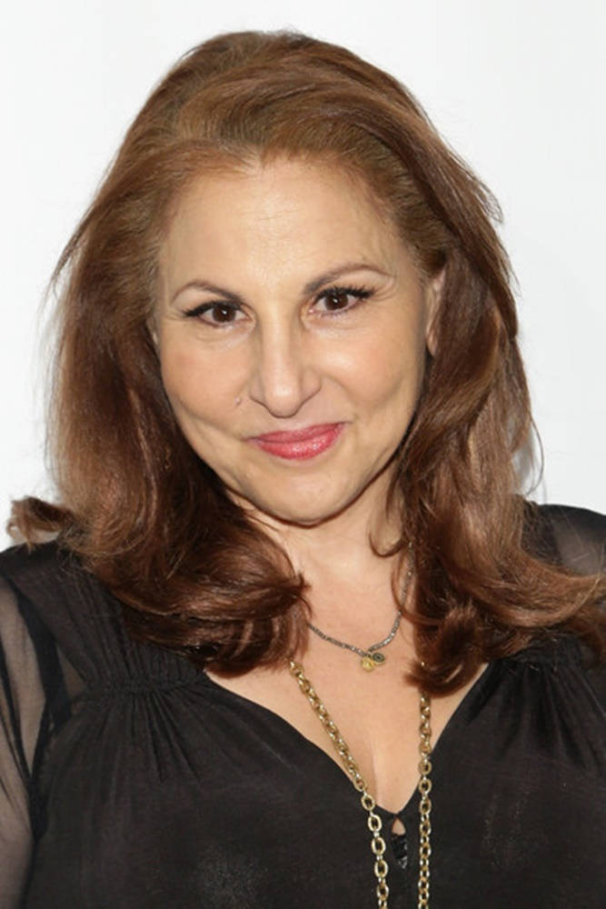 Kathy Najimy, brown wavy hair, warm smile, SD Phone Wallpaper