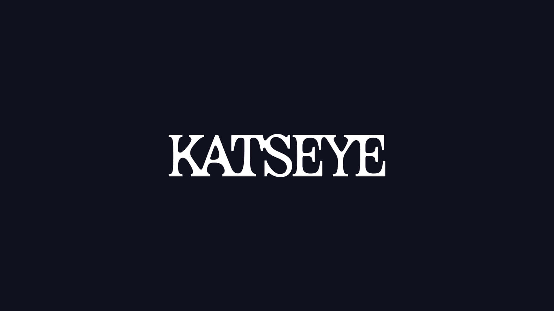 Katseye, logo, bold white serif font, Full HD Desktop Wallpaper