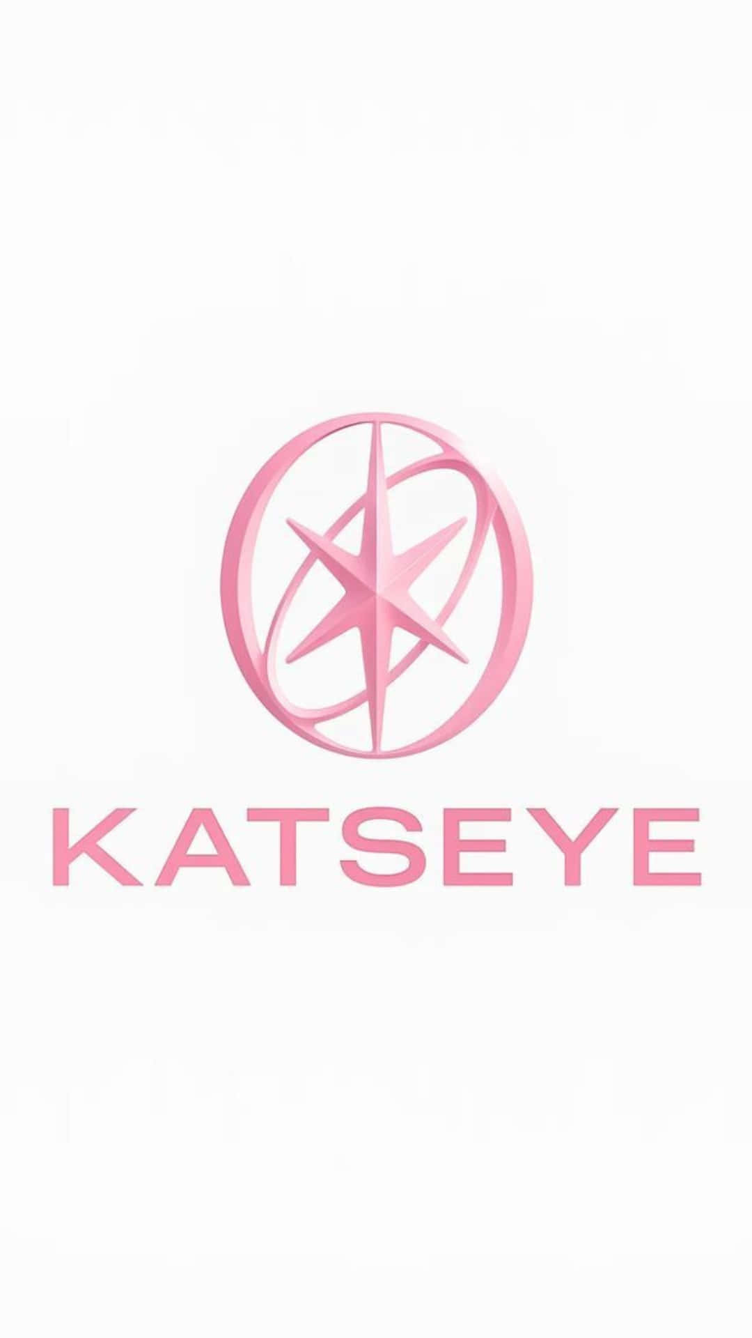Katseye Logo, minimalist, pink, Full HD Phone Wallpaper