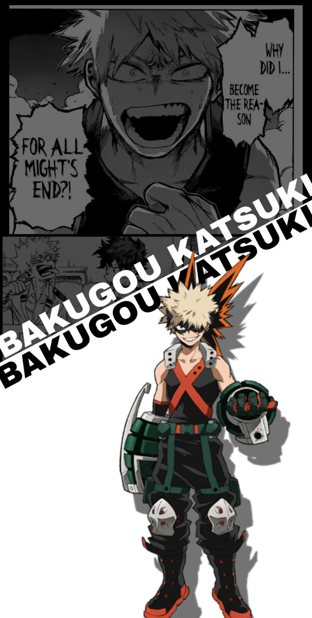 Bakugo Katsuki, manga, anime character, Full HD Phone Wallpaper