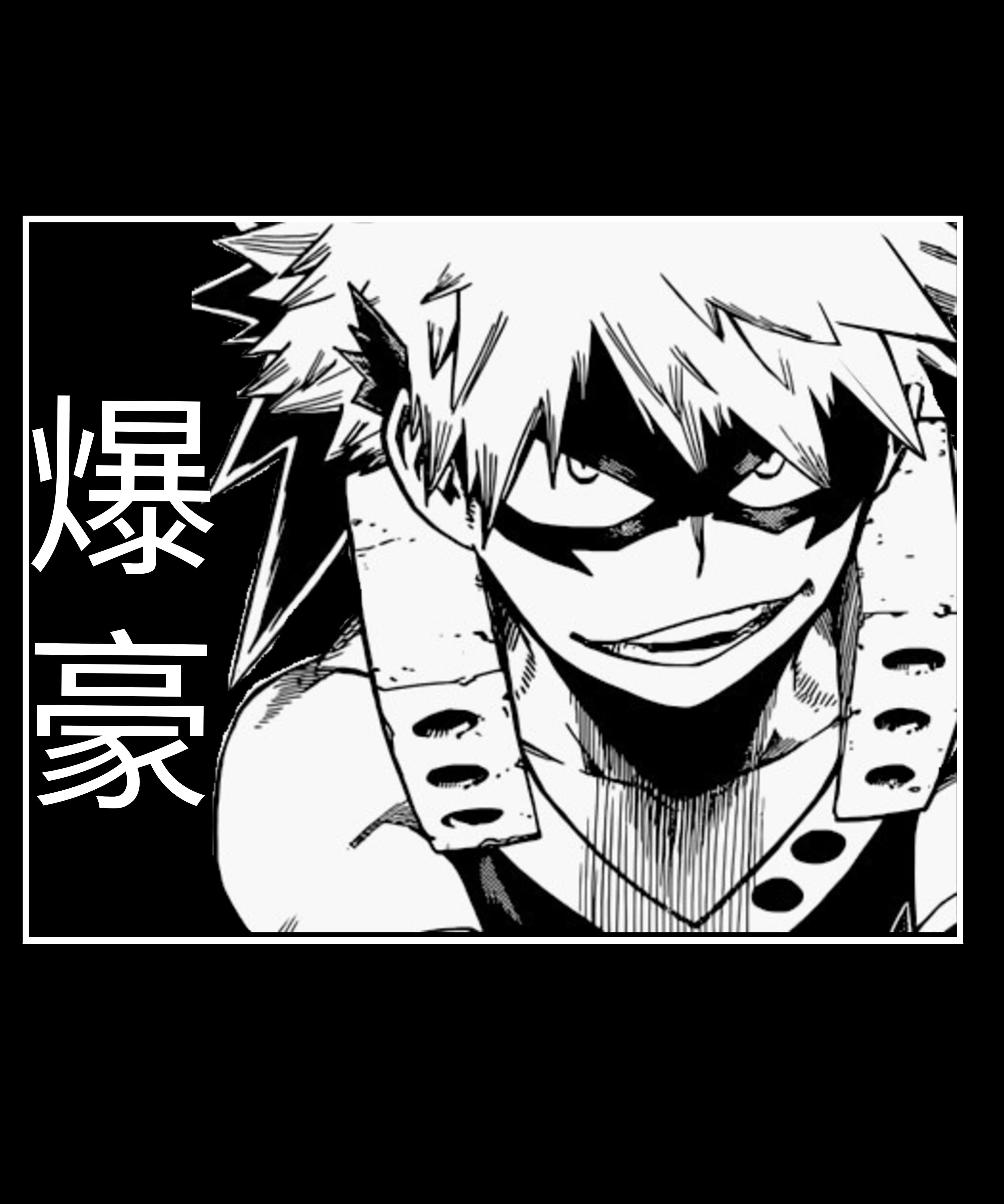 Bakugo, manga, spiky-haired anime character, 4K Phone Wallpaper
