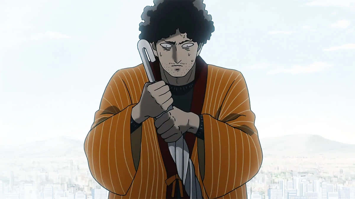 Katsuya Serizawa, curly hair, wrench, SD Desktop Wallpaper