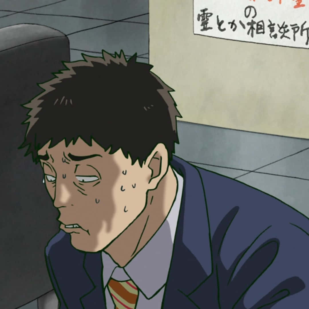 Katsuya Serizawa, anime series, dimly lit office, SD Desktop Wallpaper