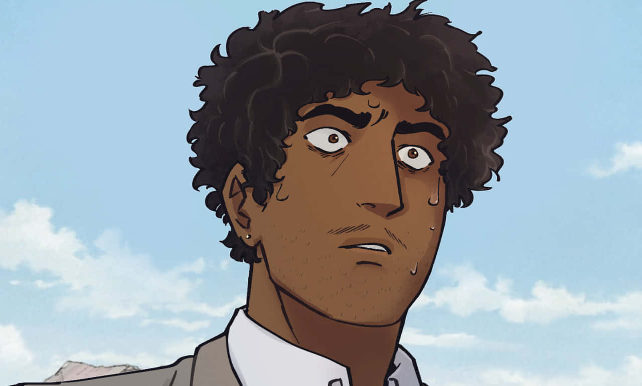 Katsuya Serizawa, curly hair, worried expression, HD Desktop Wallpaper