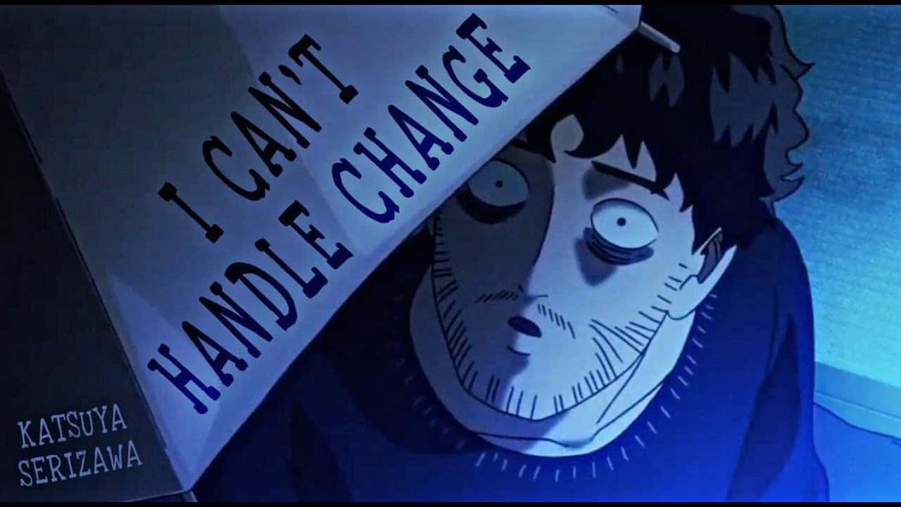 Katsuya Serizawa, I CAN'T HANDLE CHANGE, dim blue-lit room, HD Desktop Wallpaper