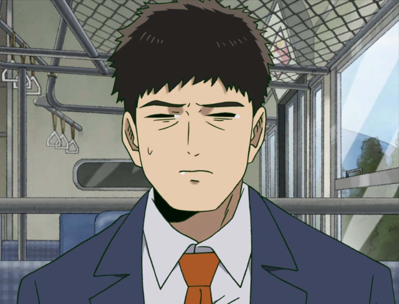 Katsuya Serizawa, suit, orange tie, HD Desktop Wallpaper