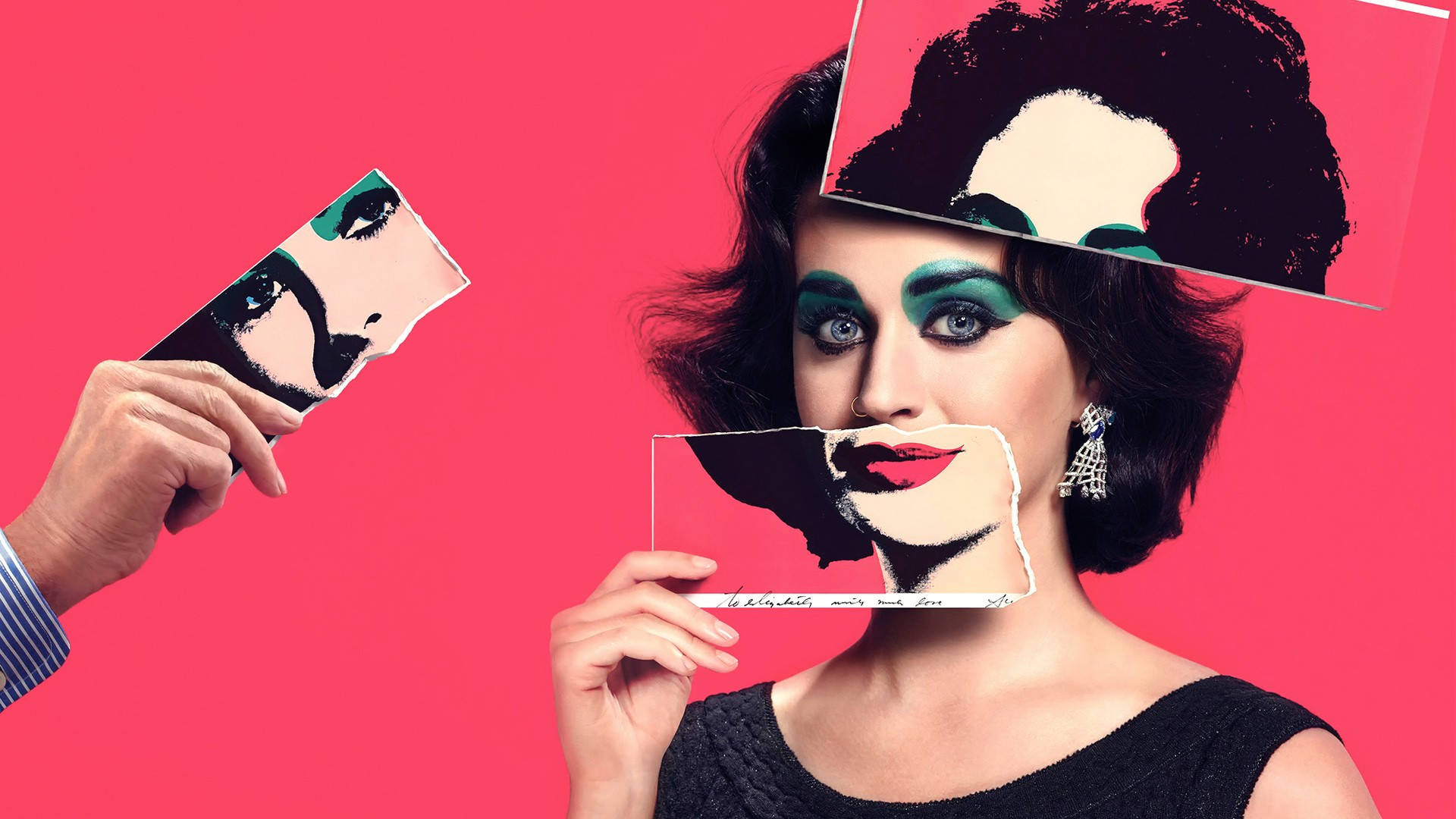 Katy Perry, pop art, bold makeup, Full HD Desktop Wallpaper