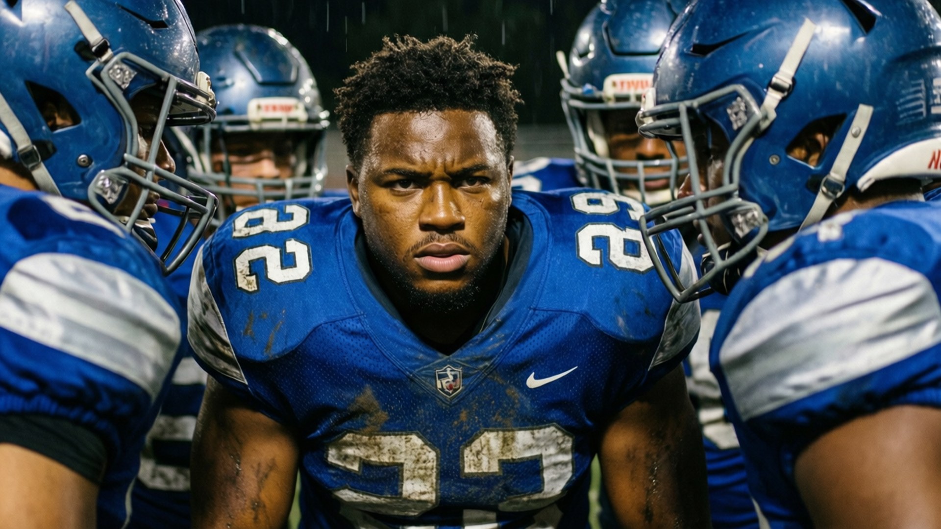 Kavontae Turpin, huddle, rainy night, Full HD Desktop Wallpaper