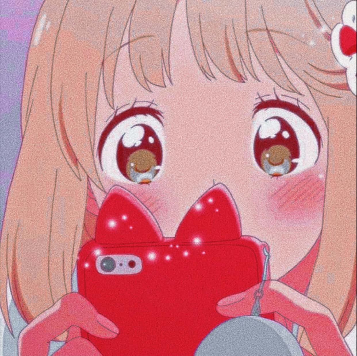 kawaii aesthetic, anime girl, pink hair, SD Desktop Wallpaper