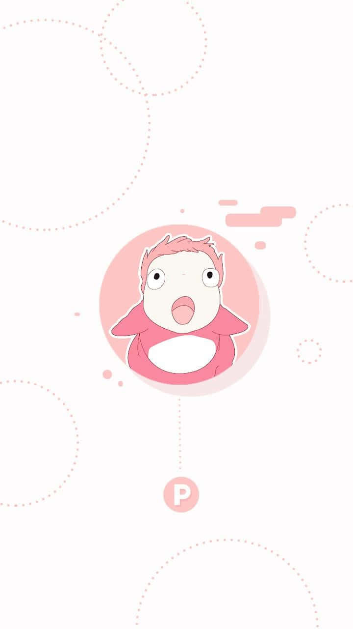 kawaii anime aesthetic, pink cartoon character, wide eyes, HD Phone Wallpaper