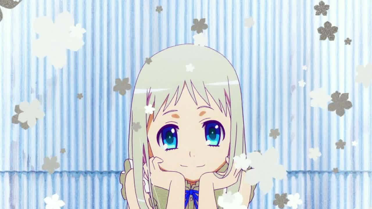 kawaii anime aesthetic, cheerful anime girl, pale hair, HD Desktop Wallpaper