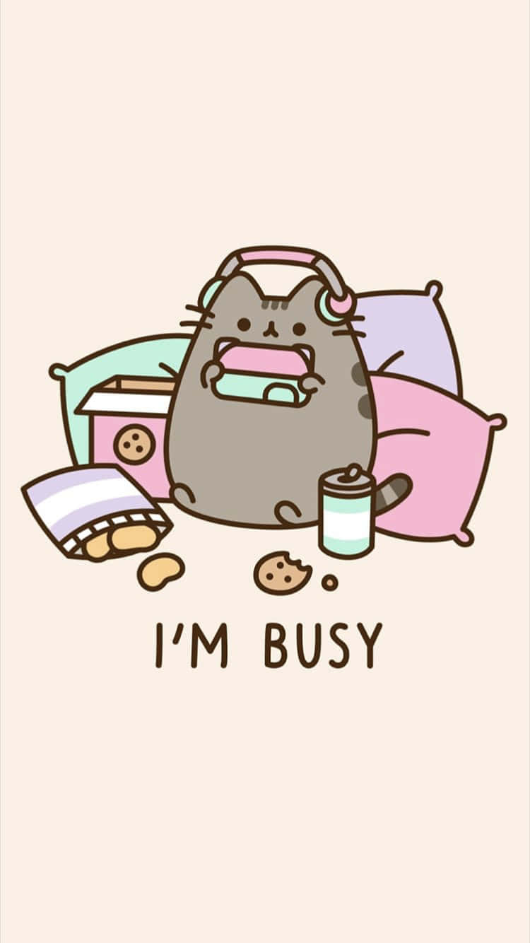kawaii anime cat, bright blue bowtie, gray cat, HD Phone Wallpaper
