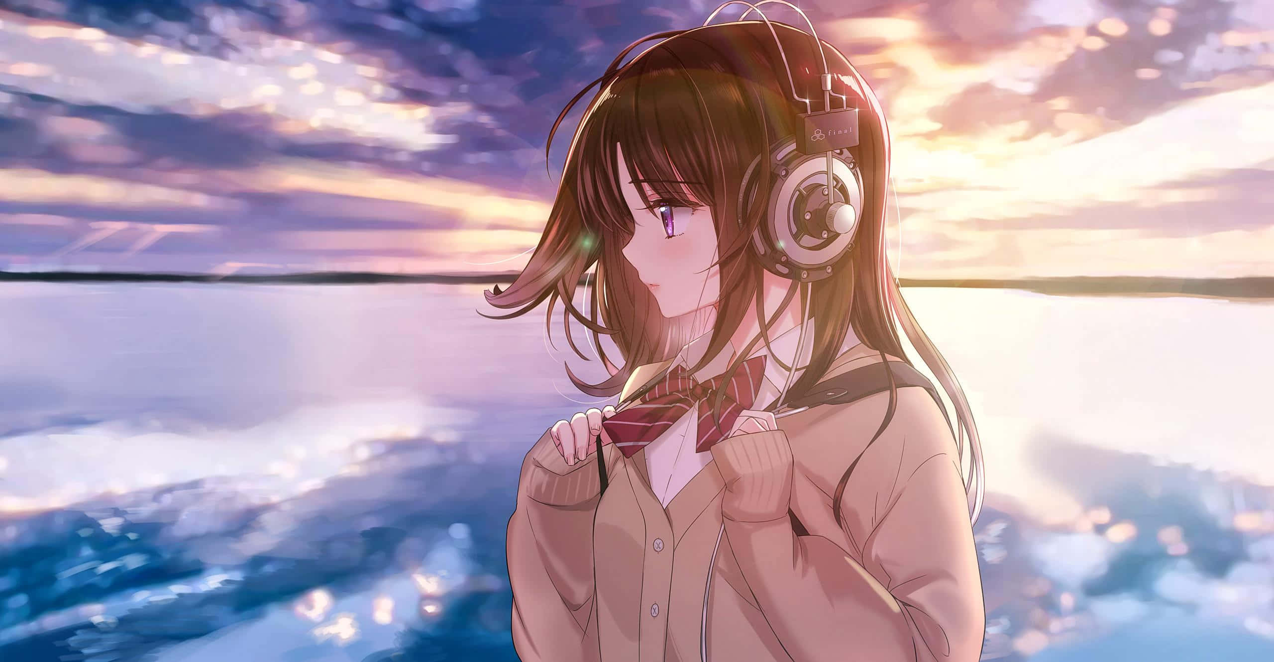 Kawaii Anime Aesthetic, iPhone Theme, anime girl, 2K Desktop Wallpaper