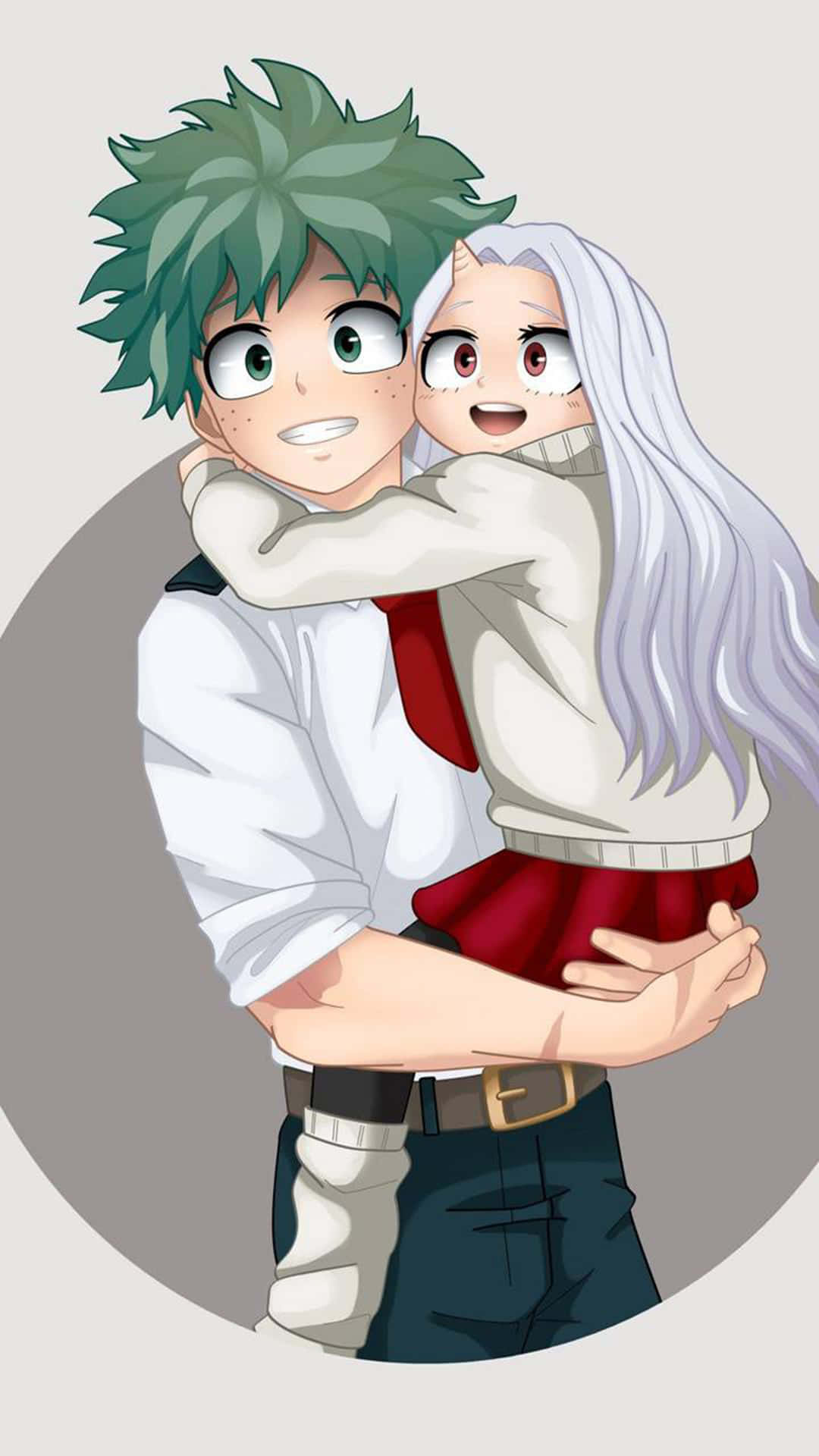 Kawaii Deku, Deku, vibrant green hair, Full HD Phone Wallpaper