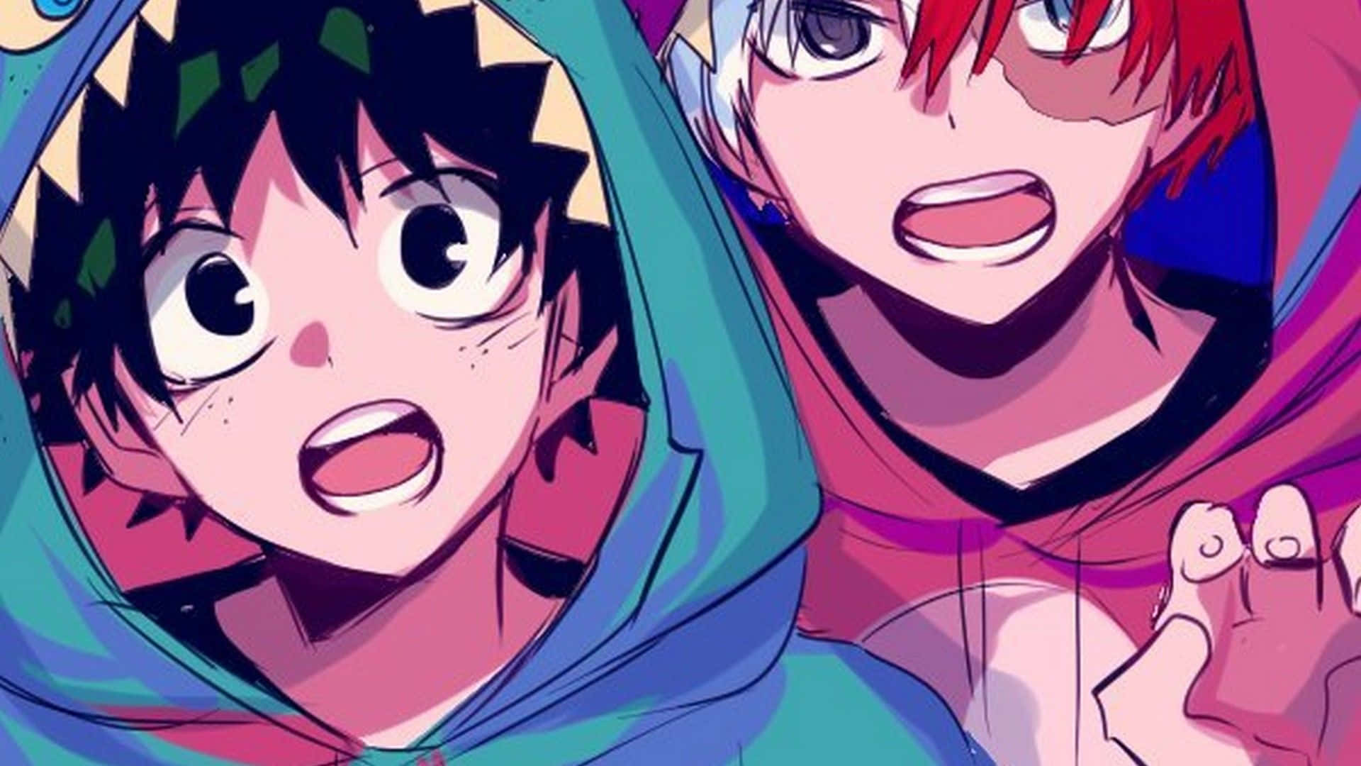 Kawaii Deku, anime characters, hoodies, Full HD Desktop Wallpaper