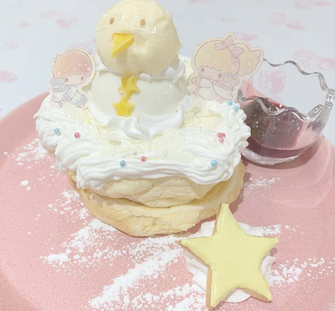 kawaii dessert, chick, nest, SD Desktop Wallpaper