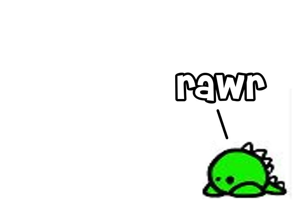 kawaii dinosaur, green cartoon dinosaur, spikes, SD Desktop Wallpaper