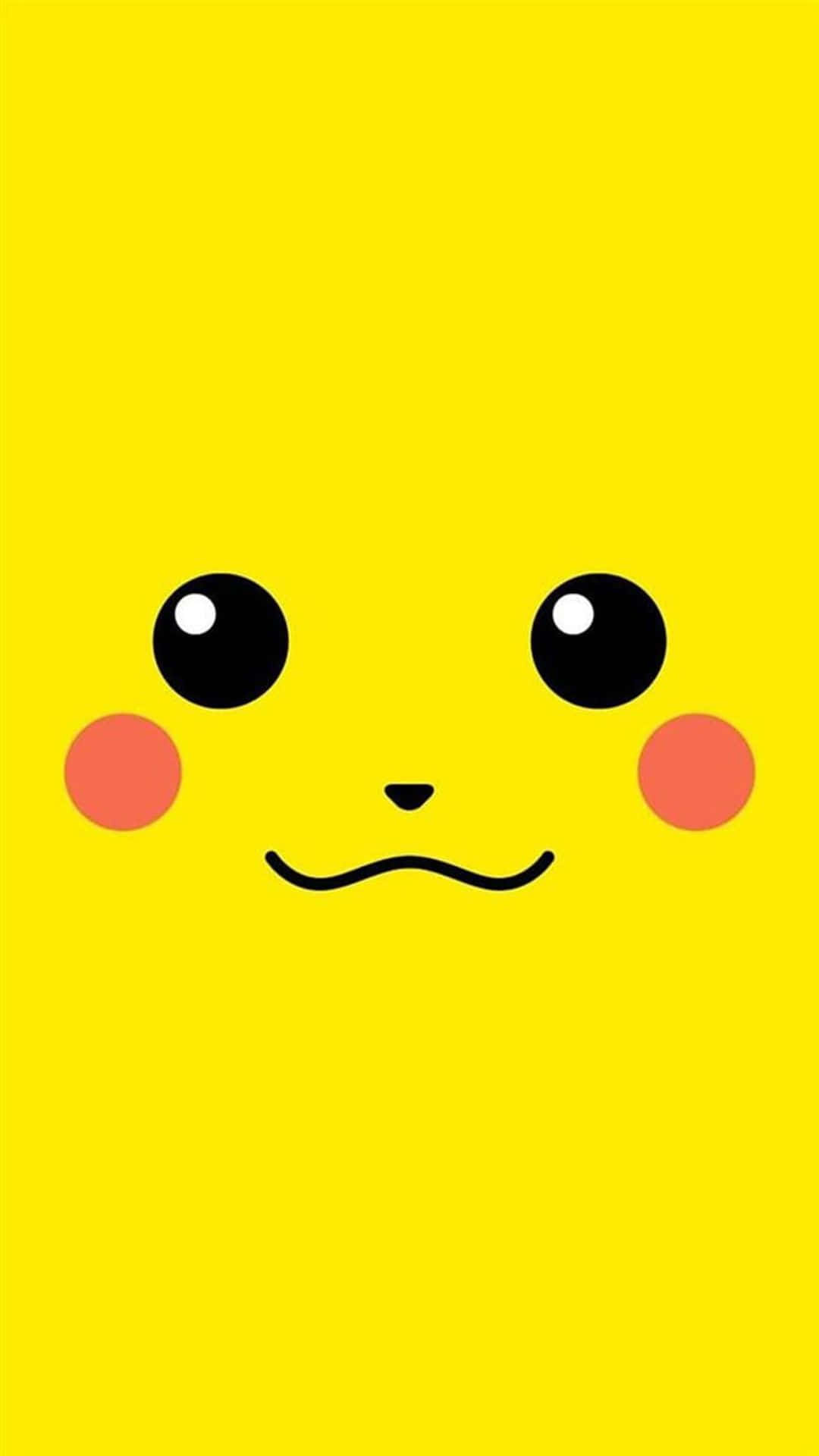 Kawaii Emoticon, yellow background, cartoon face, Full HD Phone Wallpaper