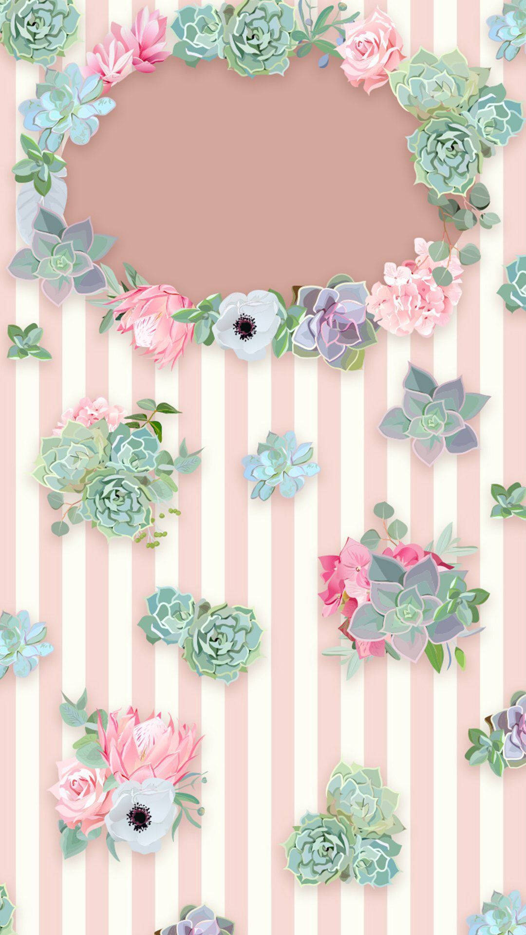 kawaii pink stripe background, pastel pink, cream, Full HD Phone Wallpaper