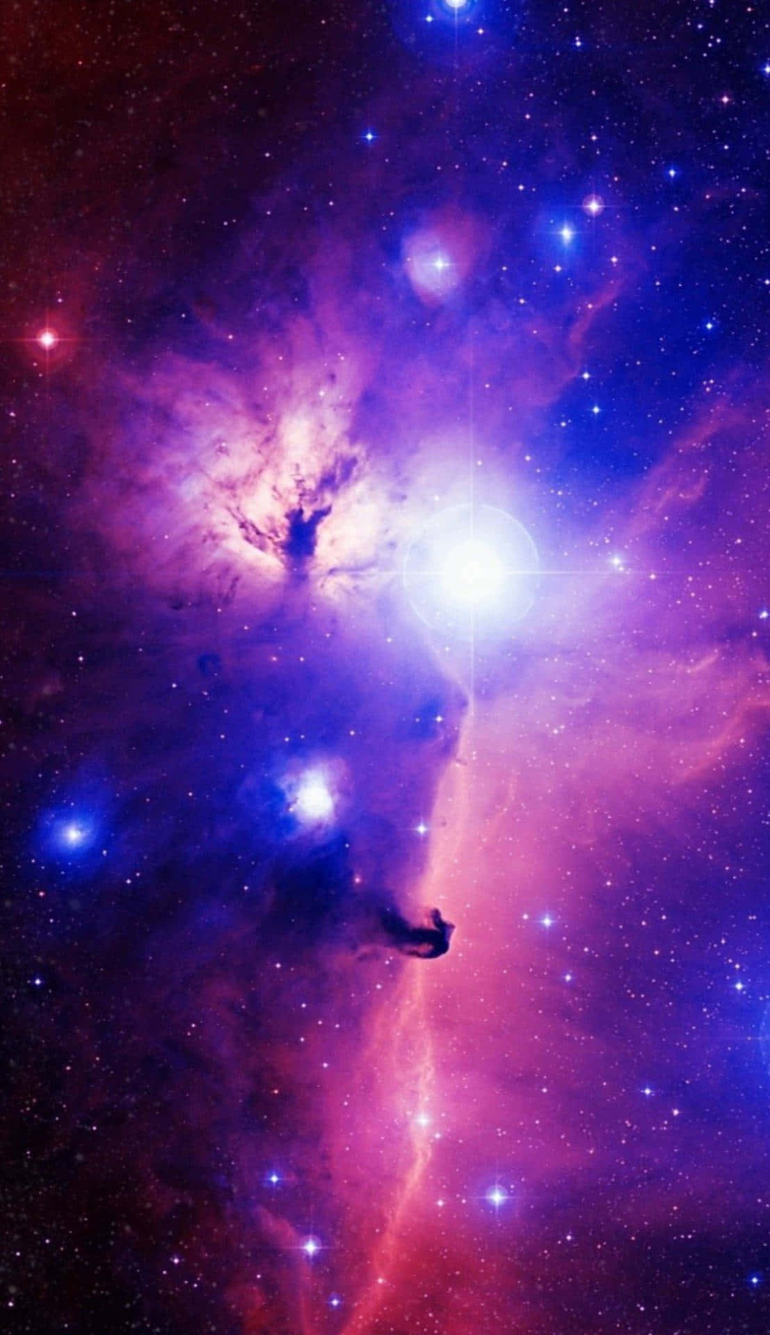 Kawaii Galaxy, cosmic nebula, vibrant purples, Full HD Phone Wallpaper