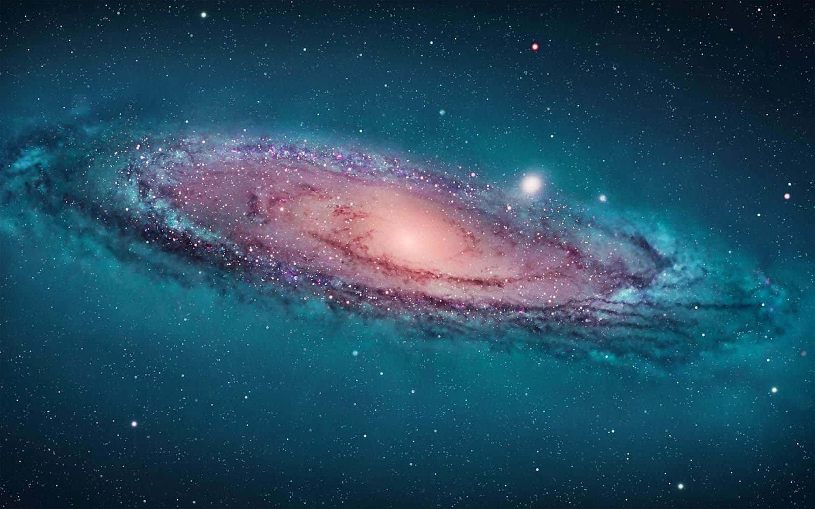 Kawaii Galaxy, pink, teal, HD Desktop Wallpaper
