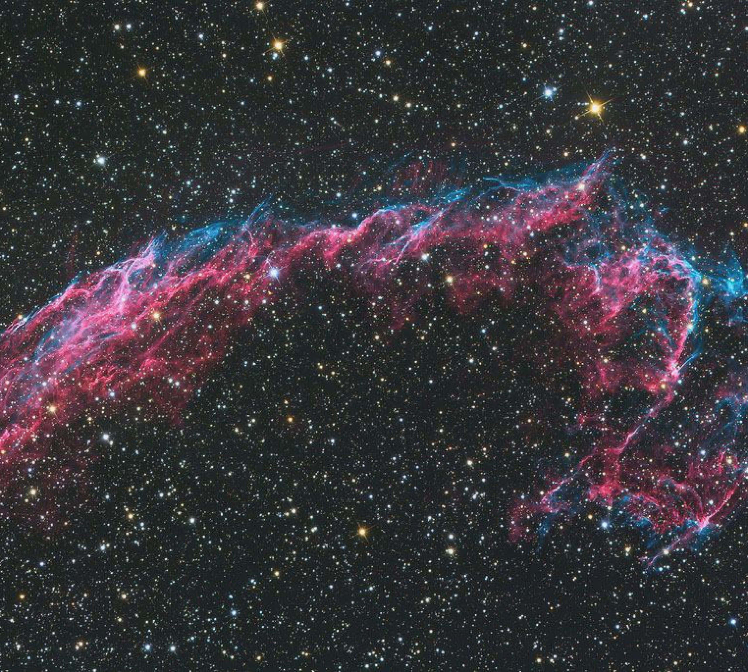 pink, blue, nebula, 2K Desktop Wallpaper