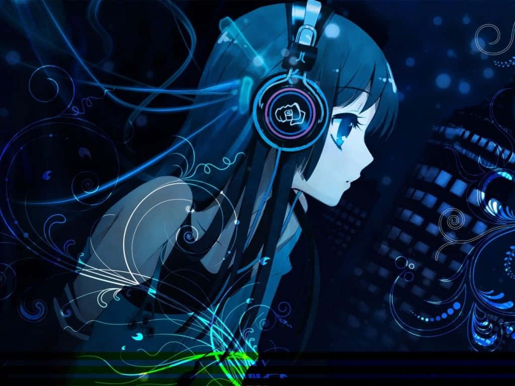Kawaii Gaming, anime girl, headphones, SD Desktop Wallpaper