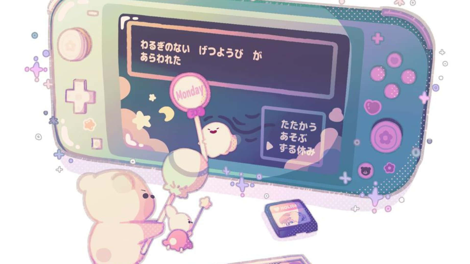 Kawaii Gaming, 1920 x 1080 wallpaper, pastel anime characters, Full HD Desktop Wallpaper