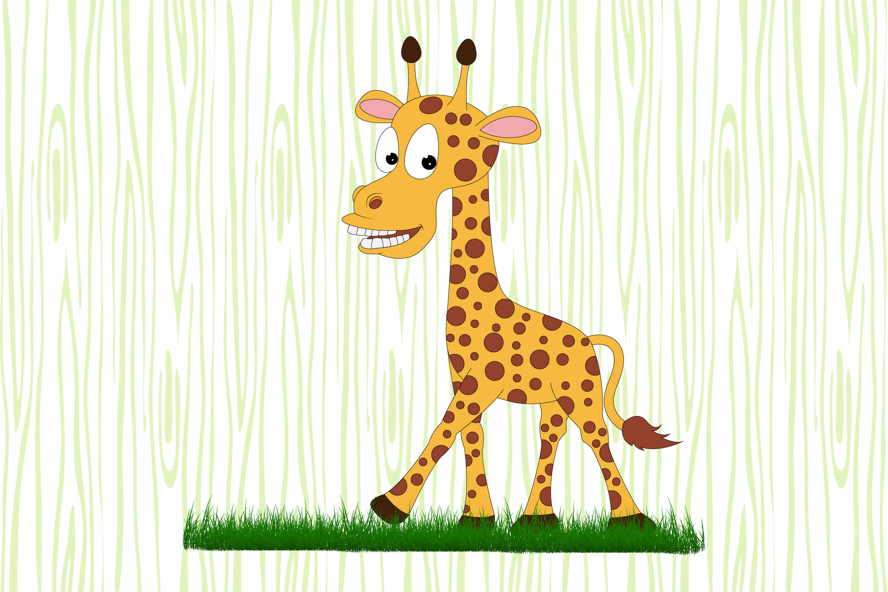 Kawaii Giraffe 3000, 2000 wallpaper, colorful world, 2K Desktop Wallpaper