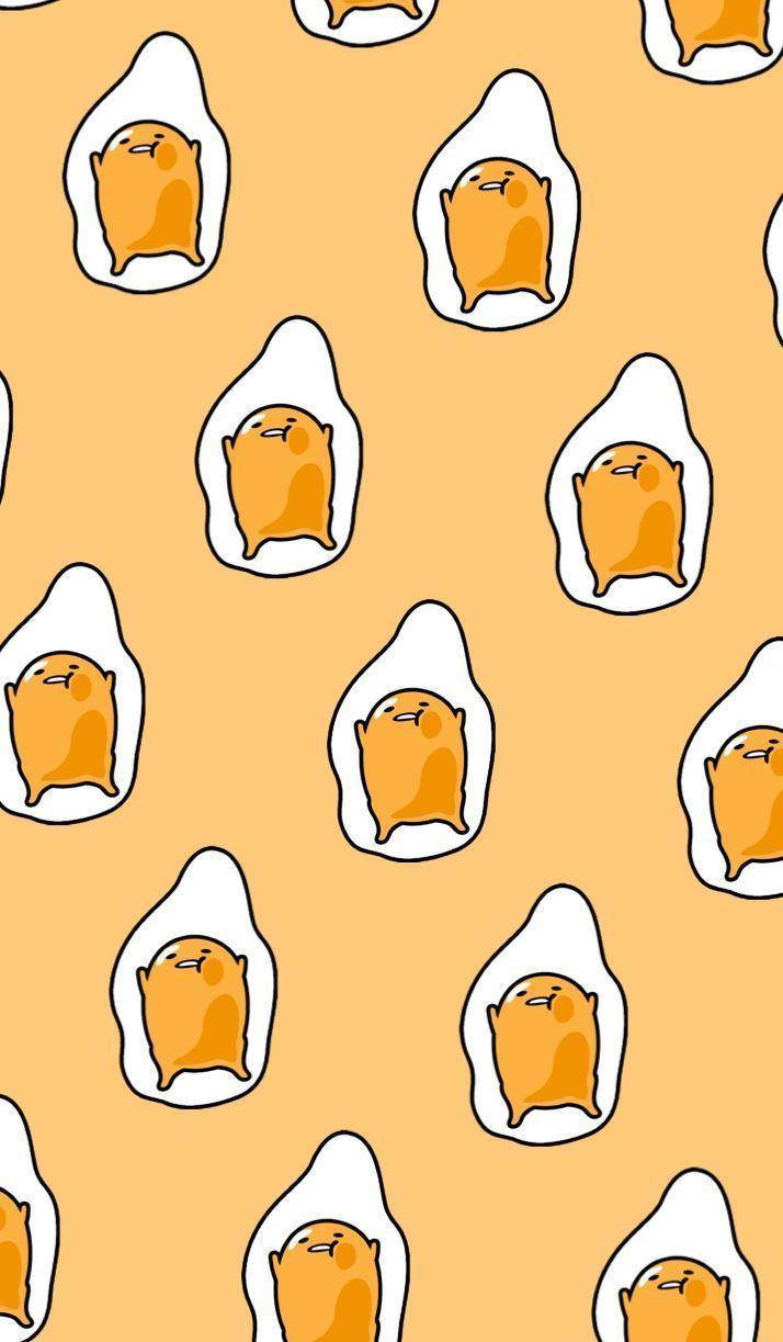 Kawaii iPhone, gudetama, fried egg whites, SD Phone Wallpaper