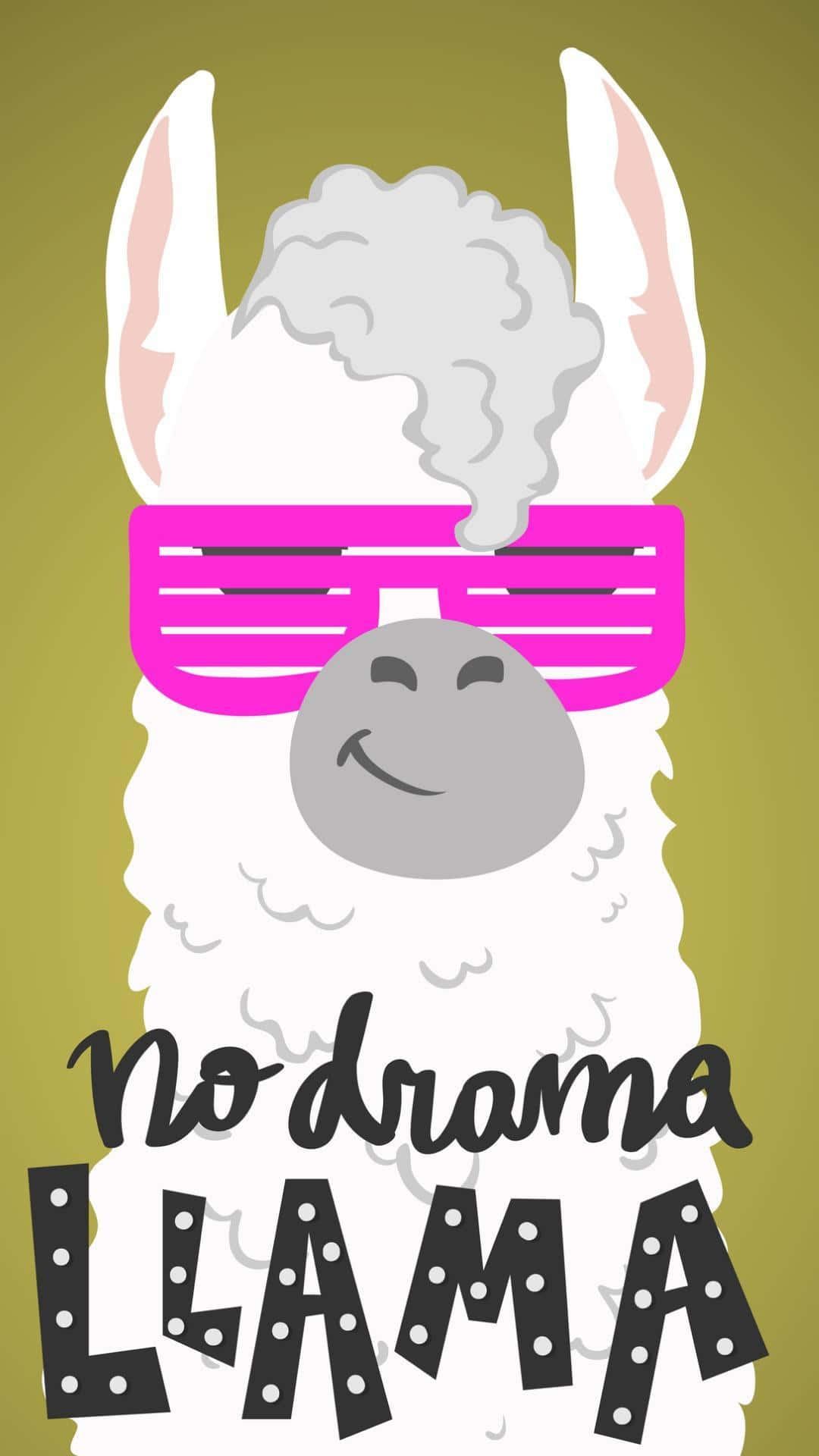kawaii llama, pink sunglasses, steam rising from its head, Full HD Phone Wallpaper