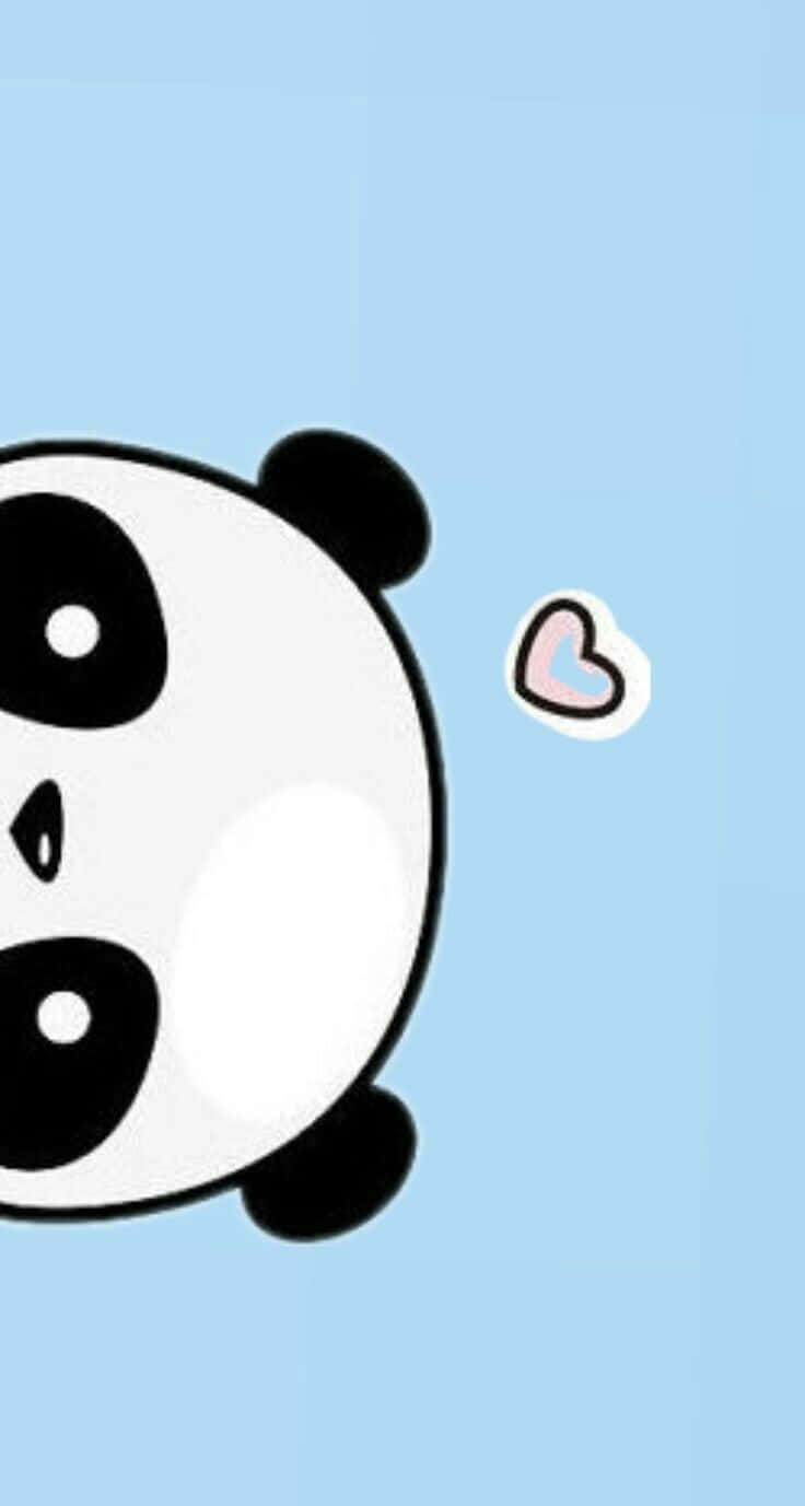 Kawaii Panda, cartoon panda, big eyes, HD Phone Wallpaper