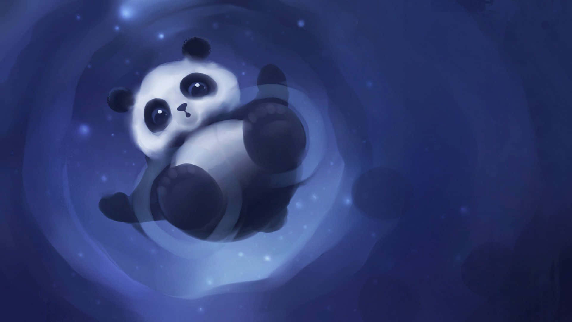 kawaii panda, 1920 x 1080, cartoon panda, Full HD Desktop Wallpaper